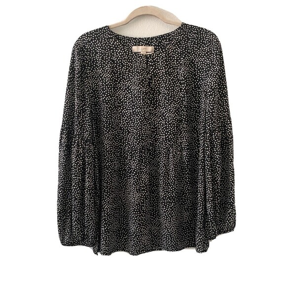 Ann Taylor Loft Tops - Ann Taylor LOFT Womens Size Medium Multicolor Polka Dot Polyester Blouse